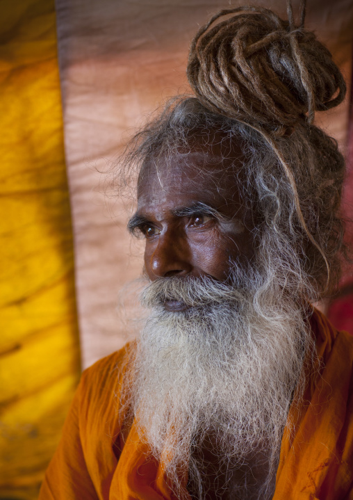 Sadhu In Juna Akhara, Maha Kumbh Mela, Allahabad, India