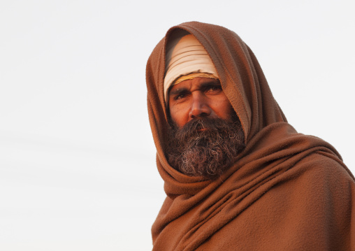 Pilgrim At Maha Kumbh Mela, Allahabad, India