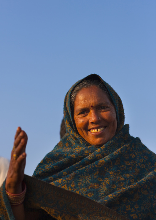 Pilgrim At Maha Kumbh Mela, Allahabad, India