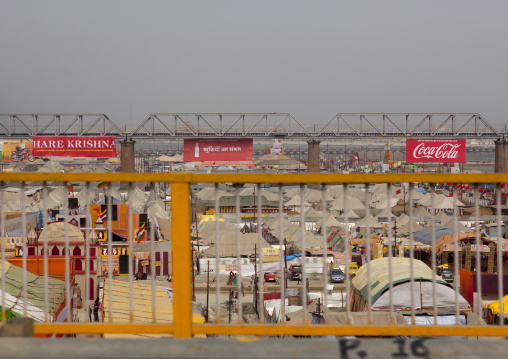 Hare Krishna Coca Cola Adverstising, Maha Kumbh Mela, Allahabad, India