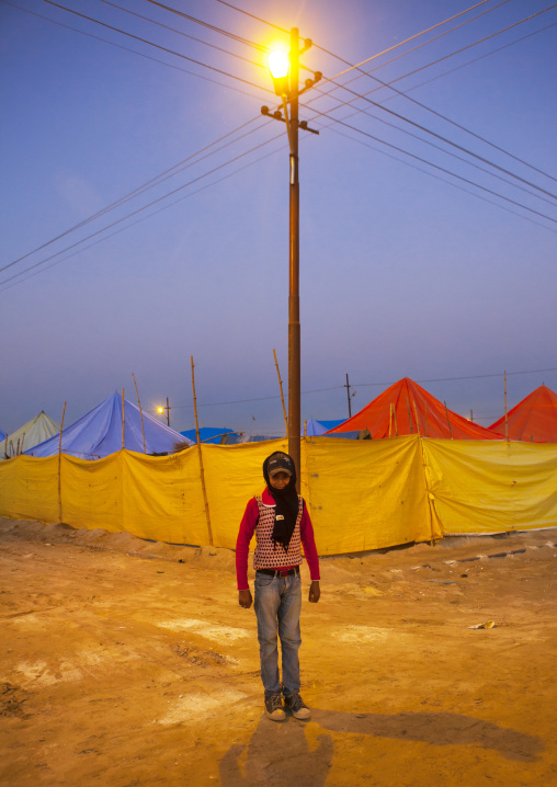 Pilgrim At Maha Kumbh Mela, Allahabad, India