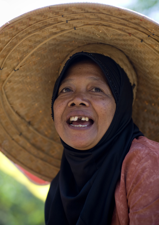 Woman on a market, Java island indonesia