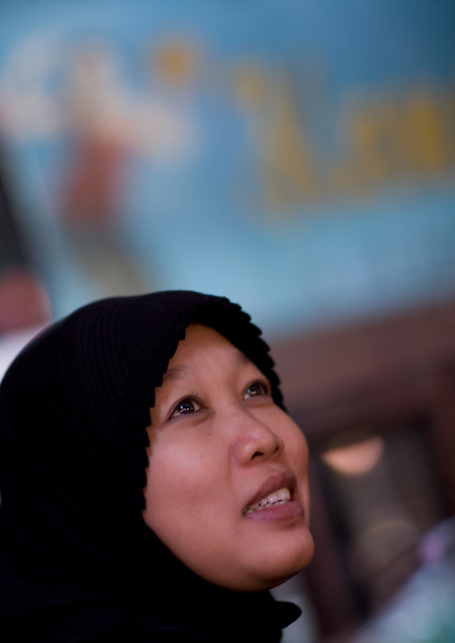 Muslim girl, Java island indonesia