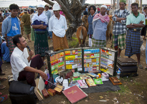 Local Doctor In A Market, Magbesik, Lombok Island, Indonesia