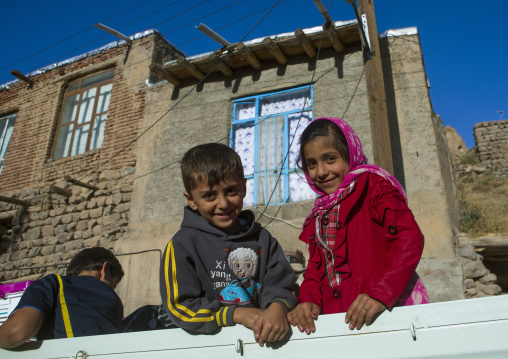 Children In A Car, Kandovan, Iran