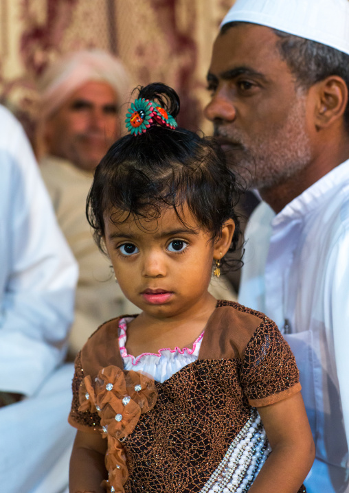 bandari father with his daughter, Qeshm Island, Tabl , Iran