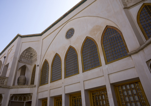 Manouchehri house windows, Isfahan province, Kashan, Iran