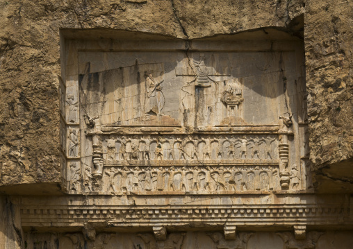 Achaemenian royal tombs in naqsh-e rustam necropolis, Fars province, Shiraz, Iran