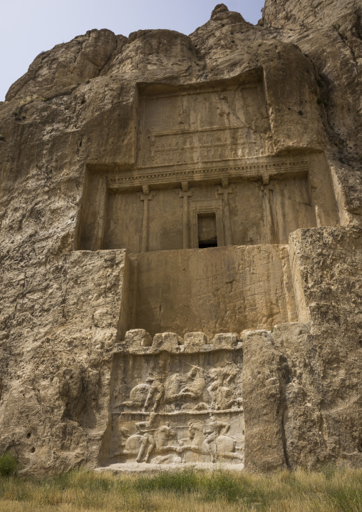 Achaemenian royal tombs in naqsh-e rustam necropolis, Fars province, Shiraz, Iran