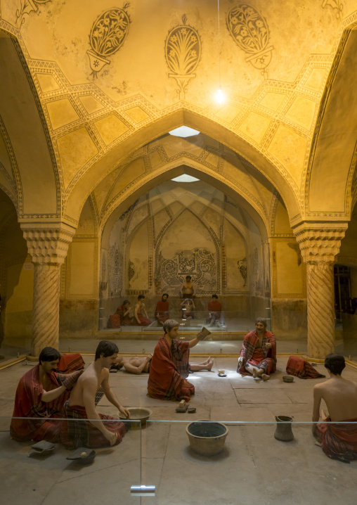 Mannequins in the hamman-e vakil bath, Fars province, Shiraz, Iran