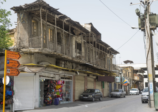 Old house with balcony, Fars province, Shiraz, Iran