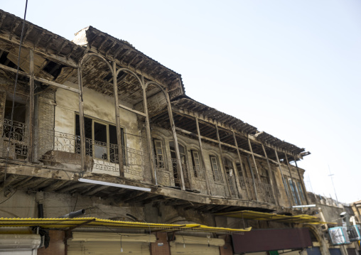 Old house with balcony, Fars province, Shiraz, Iran