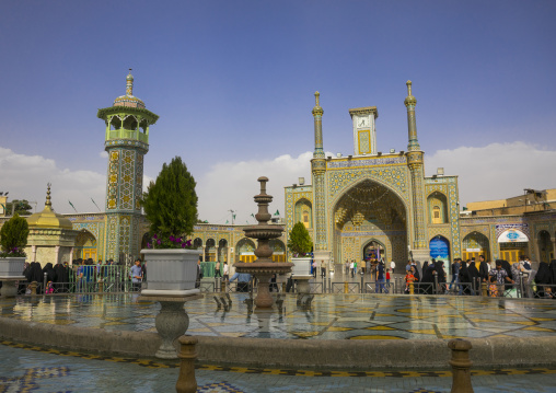 Pilgrims at the shrine of fatima al-masumeh, Qom province, Qom, Iran