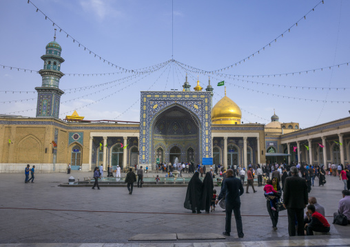 Pilgrims at the shrine of fatima al-masumeh, Qom province, Qom, Iran