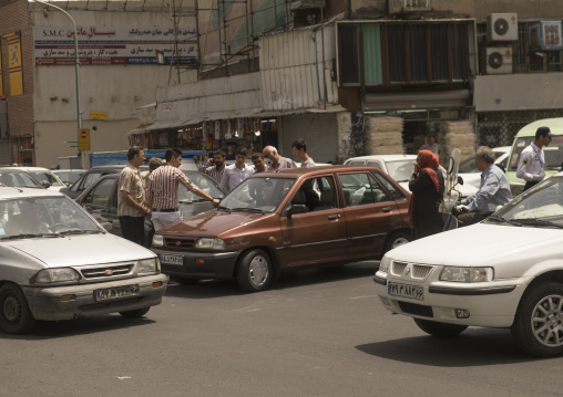 Car accident in the street, Shemiranat county, Tehran, Iran