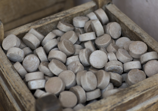 Muhr head-stones made of clay from some holy land used by shia muslims in friday mosque, Isfahan province, Isfahan, Iran