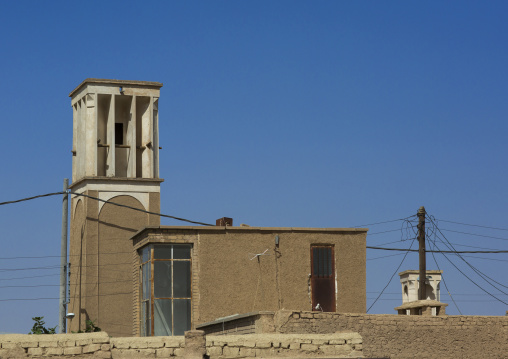 Windtower of traditional house, Isfahan province, Kashan, Iran