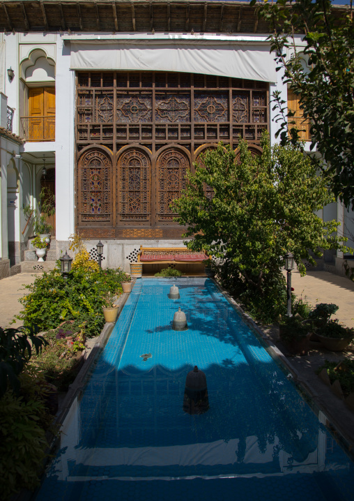 Heritage house with an old wooden window, Isfahan Province, Isfahan, Iran