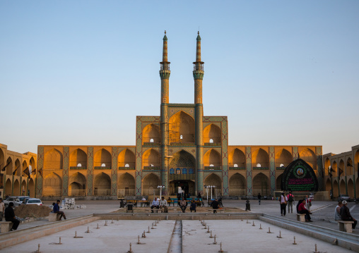 The three-storey takieh part of the Amir chakhmaq complex, Yazd Province, Yazd, Iran