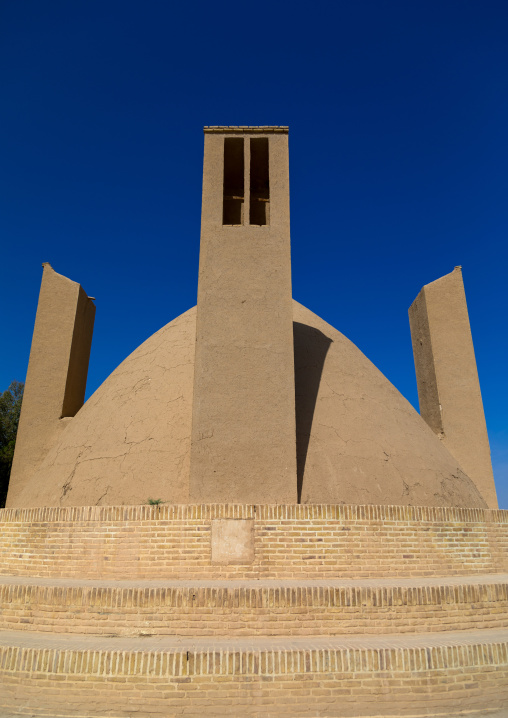 Wind towers used as a natural cooling system for water reservoir in iranian traditional architecture, Yazd Province, Meybod, Iran