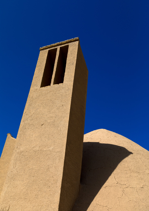 Wind towers used as a natural cooling system for water reservoir in iranian traditional architecture, Yazd Province, Meybod, Iran