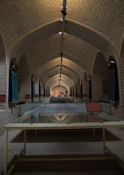 Carpet museum in a former Caravanserai, Yazd Province, Meybod, Iran