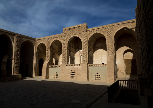 Jameh mosque courtyard, Isfahan Province, Nain, Iran