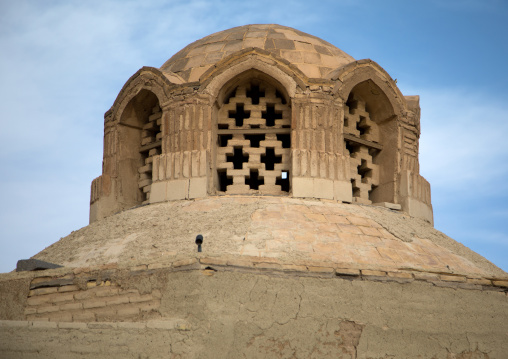 Wind towers used as a natural cooling system in iranian traditional architecture, Isfahan Province, Nain, Iran