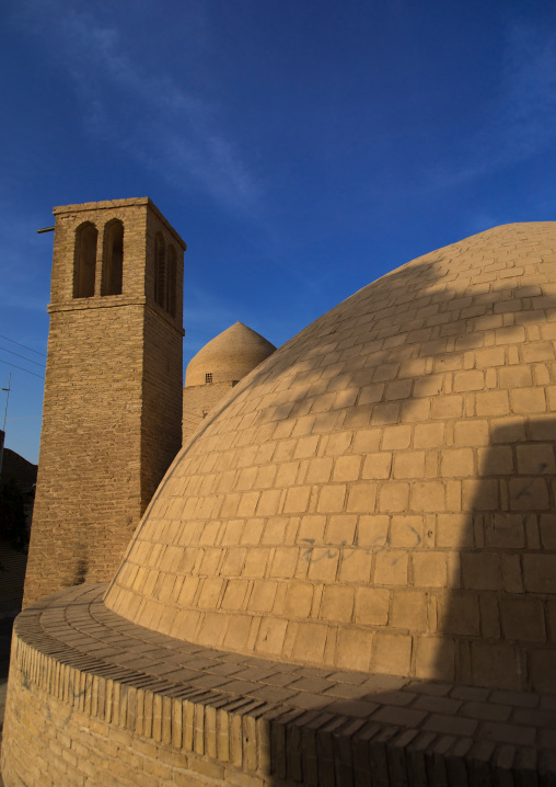 Wind towers used as a natural cooling system for water reservoir in iranian traditional architecture, Isfahan Province, Ardestan, Iran