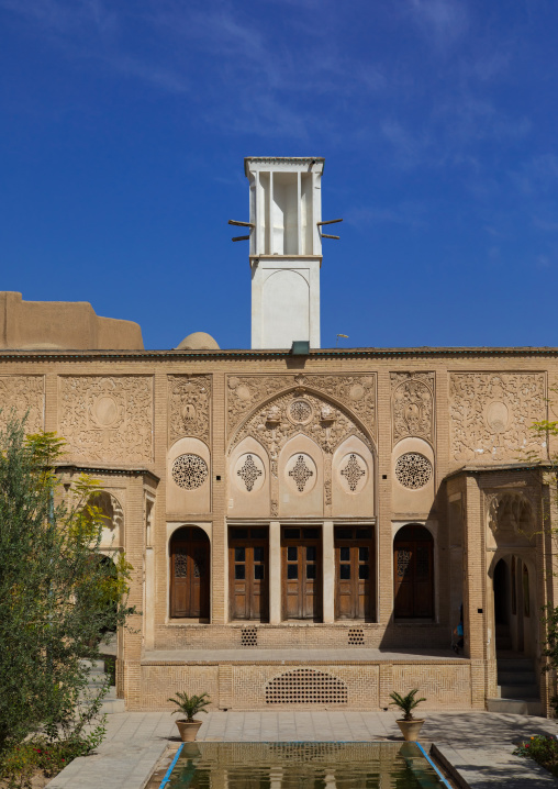 Boroujerdi historical house and its wind tower, Isfahan Province, Kashan, Iran