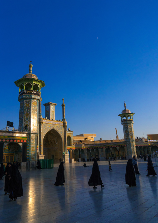 Pilgrims in Fatima al-Masumeh shrine, Central County, Qom, Iran