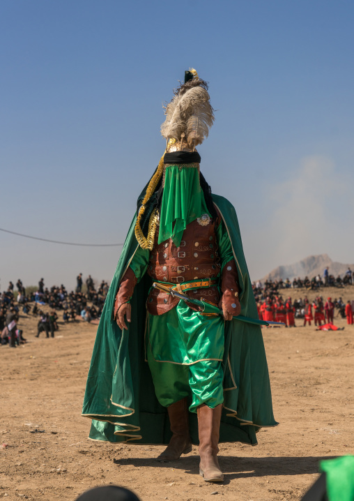 Traditional religious theatre called tazieh about Imam Hussein death in Kerbala, Lorestan Province, Khorramabad, Iran