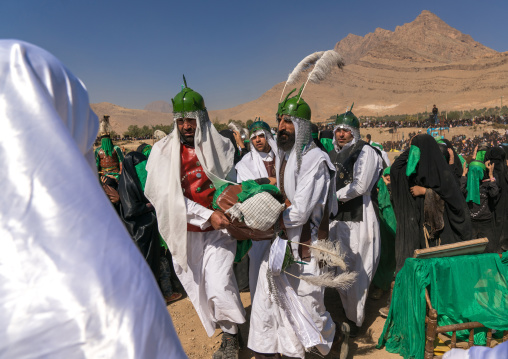 Death of Qasim ibn al-Hasan in Kerbala during a traditional religious theatre called tazieh, Lorestan Province, Khorramabad, Iran