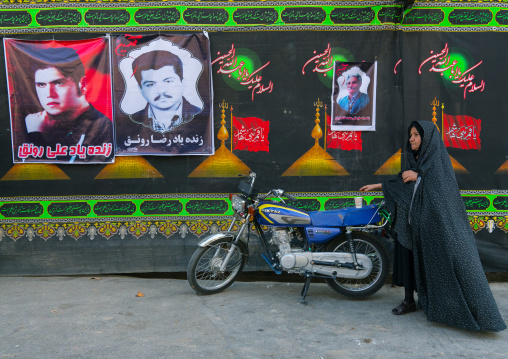 Iranian shiite muslim woman during the Ashura ceremony, Lorestan Province, Khorramabad, Iran