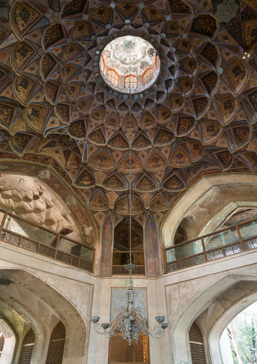 Chehel Sotoun Forty Columns Palace ceiling, Isfahan Province, Isfahan, Iran