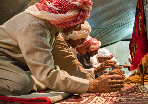 men dancing during a wedding ceremony, Qeshm Island, Tabl , Iran