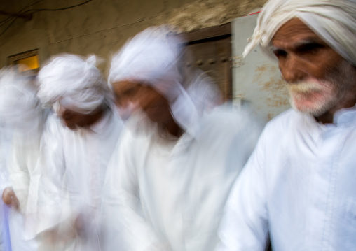 men dancing during a wedding ceremony, Qeshm Island, Salakh, Iran