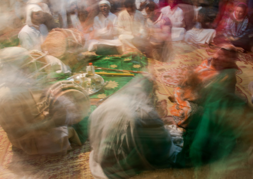 women in trance during a zar ceremony, Qeshm Island, Salakh, Iran