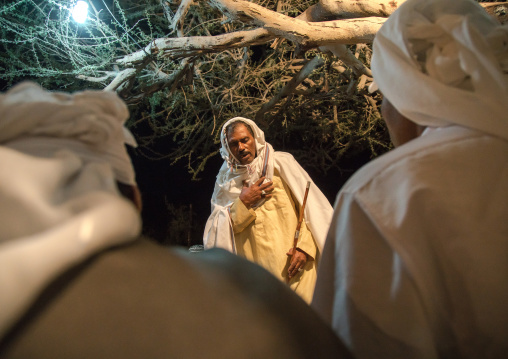 man in trance during a zar ceremony, Qeshm Island, Salakh, Iran