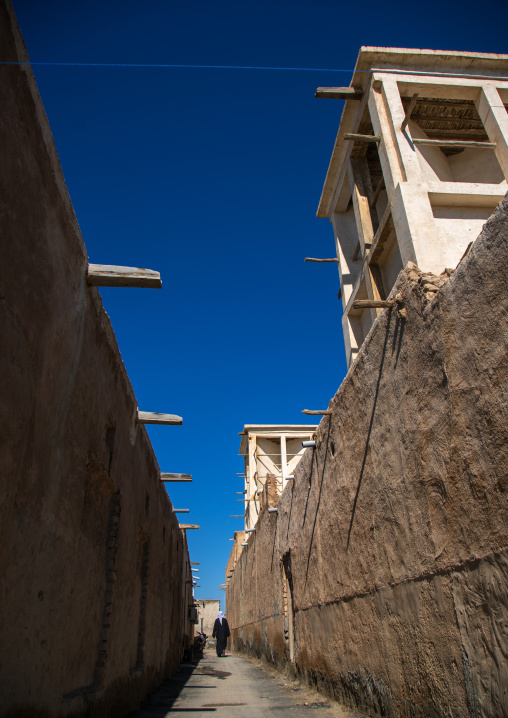 wind towers in the old town, Hormozgan, Bandar-e Kong, Iran