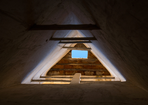 inside a wind tower, Hormozgan, Bandar-e Kong, Iran