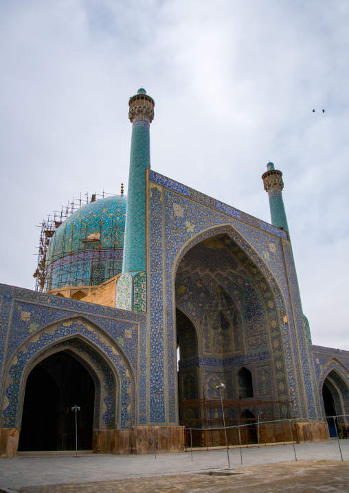 jameh masjid or friday mosque minarets, Isfahan Province, isfahan, Iran