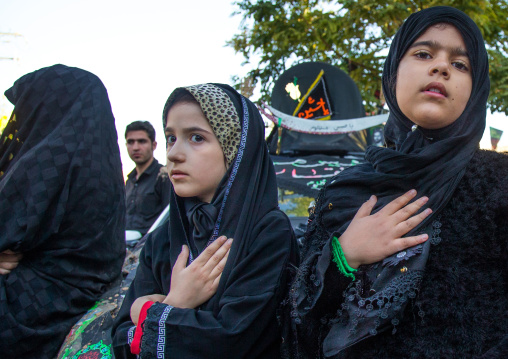 Iranian Shiite Muslims Women Praying During Ashura Celelbrations, The Day Of The Death Of Imam Hussein, Kurdistan Province, Bijar, Iran