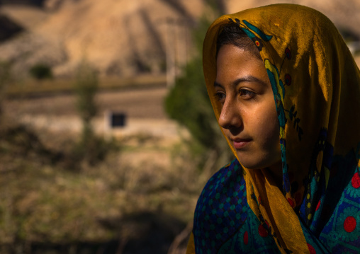 Turkmen Girl With Traditional Clothing, Golestan Province, Karim Ishan, Iran