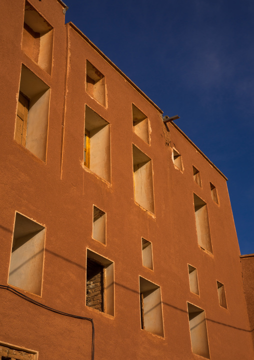 Ancient Building With Windows In Zoroastrian Village, Isfahan Province, Abyaneh, Iran