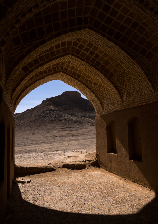 Tower Of Silence Where Zoroastrians Brought Their Dead And Vultures Would Consume The Corpses, Yazd Province, Yazd, Iran