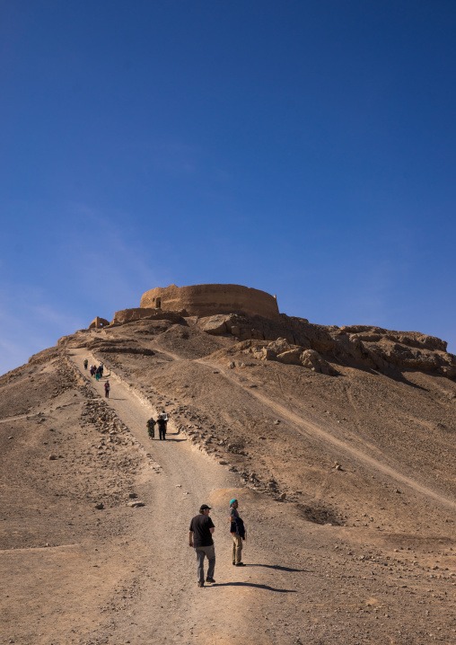 Tower Of Silence Where Zoroastrians Brought Their Dead And Vultures Would Consume The Corpses, Yazd Province, Yazd, Iran