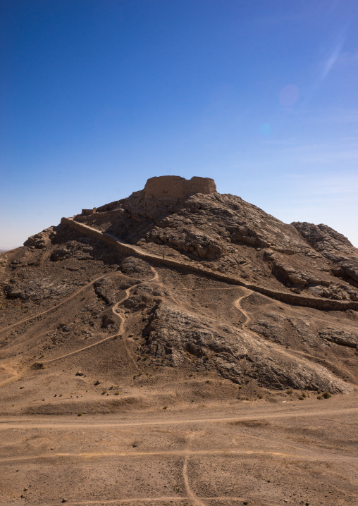 Tower Of Silence Where Zoroastrians Brought Their Dead And Vultures Would Consume The Corpses, Yazd Province, Yazd, Iran