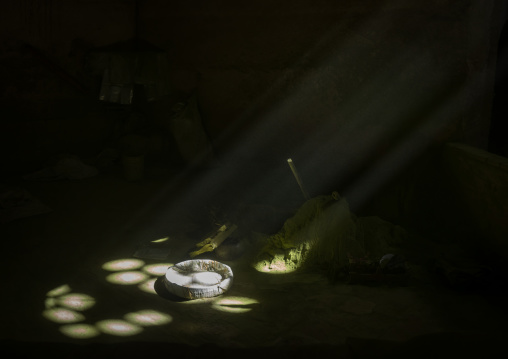 Sunlight Into A Traditional Henna Mill, Yazd Province, Yazd, Iran