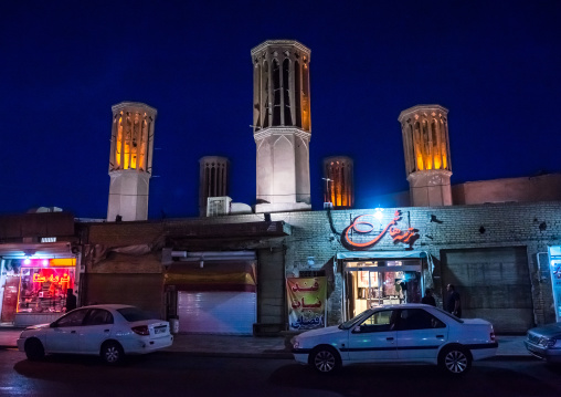 Wind Towers Used As A Natural Cooling System In Iranian Traditional Architecture, Yazd Province, Yazd, Iran